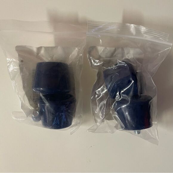 C7 Skates Roller Slate Wheels in Aquamarine & Stoppers in Navy Blue NIP - Picture 6 of 7